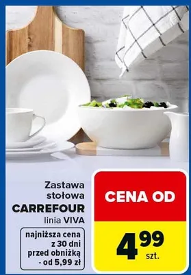 Zastawa stołowa linia VIVA promocja w Carrefour