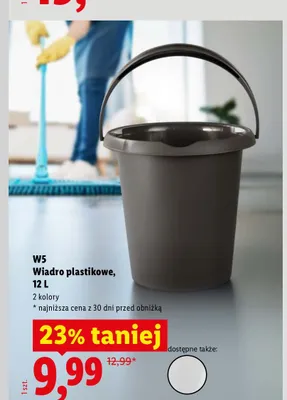 Wiadro plastikowe W5 promocja w Lidl