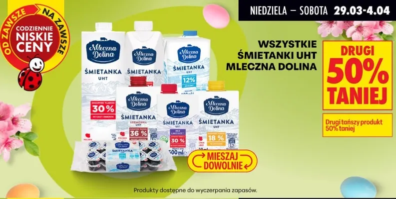 Śmietanka UHT 18% promocja w Biedronka