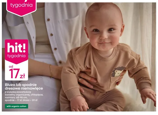 Spodnie dresowe niemowlęce promocja w Pepco