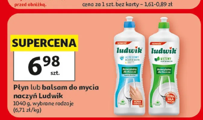 Balsam do mycia naczyń Ludwik aloesowy promocja w Auchan