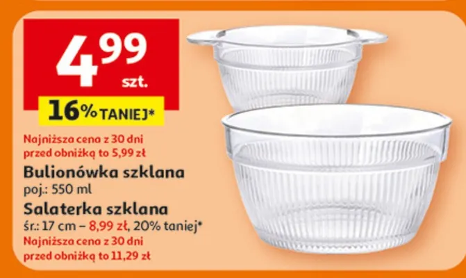 Salaterka szklana promocja w Auchan