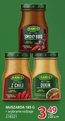 Muszarda 185 g wybrane rodzaje Kamis promocja w Selgros