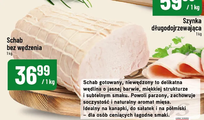 Schab bez wędzenia promocja w POLOmarket