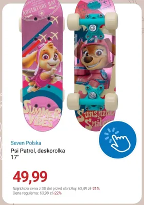 Deskorolka Seven Polska Psi Patrol 17" promocja w Smyk