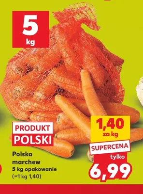 Polska marchew promocja w Kaufland