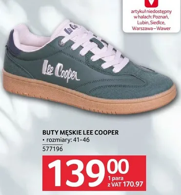 Buty męskie LEE COOPER rozmiary 41-46 promocja w Selgros