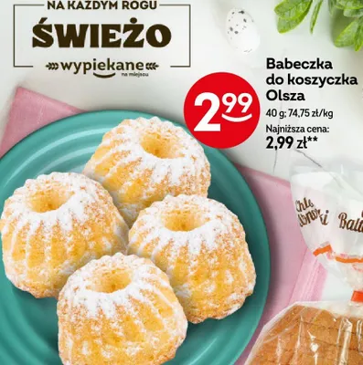 Babeczka do koszyczka Olsza promocja w Żabka