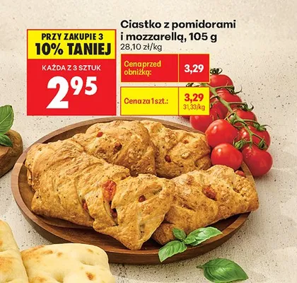 Ciastko z pomidorami i mozzarellą promocja w Biedronka