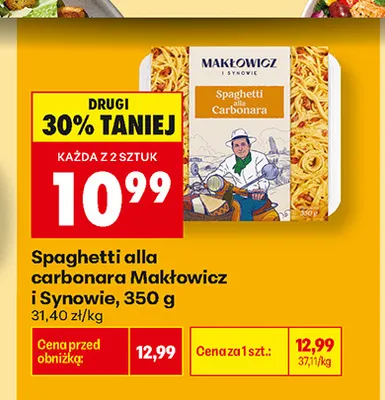 Spaghetti alla carbonara Makłowicz i Synowie promocja w Biedronka