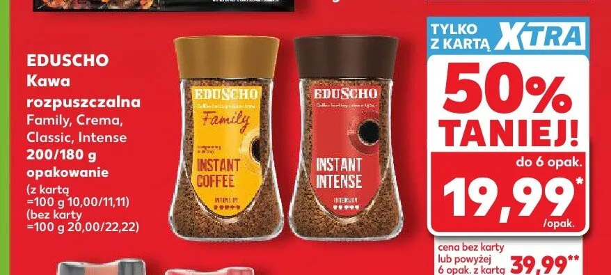 Kawa rozpuszczalna Eduscho Classic promocja w Kaufland