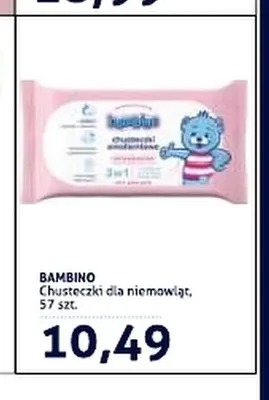 Chusteczki dla niemowląt Bambino promocja w Blue Stop
