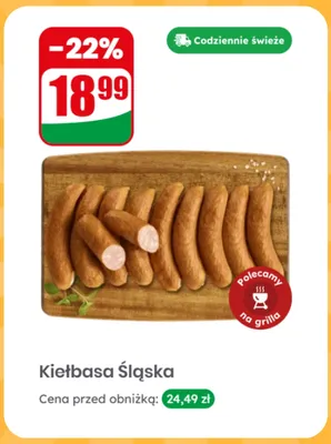 Kiełbasa Śląska promocja w Dino