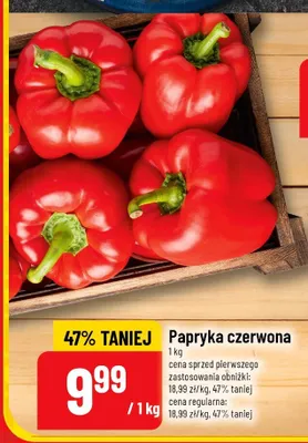 Papryka czerwona promocja w POLOmarket