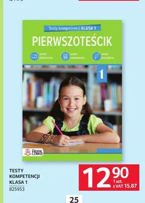 Książka Testy kompetencji klasa 1. Pierwszoklasista promocja w Selgros