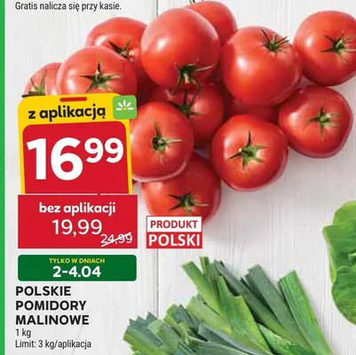 Pomidory malinowe promocja w Stokrotka