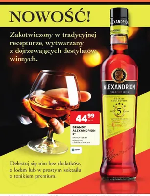 Brandy Alexandrion 5* promocja w Stokrotka