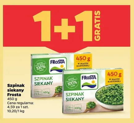 Szpinak siekany Frosta promocja w Netto