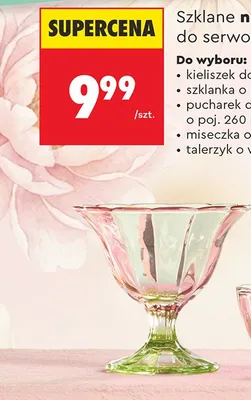 Szklany pucharek do lodów, 260 ml promocja w Biedronka