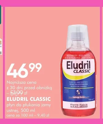 Płyn do płukania jamy ustnej Eludril Classic promocja w Super-Pharm