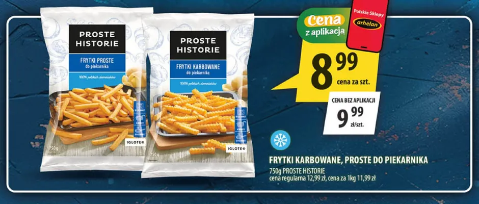 Frytki proste do piekarnika Proste Historie promocja w Arhelan