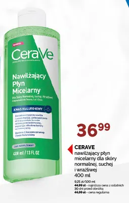 Nawilżający płyn micelarny dla skóry normalnej, suchej i wrażliwej CeraVe promocja w Ziko Dermo