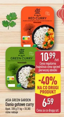 Dania gotowe curry green curry Asia Green Garden promocja w Aldi