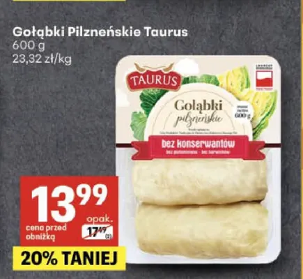 Gołąbki pilzneńskie Taurus promocja w Delikatesy Centrum