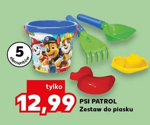 Psi patrol zestaw do piasku promocja w Kaufland