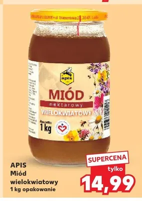 Miód nektarowy wielokwiatowy Apis promocja w Kaufland