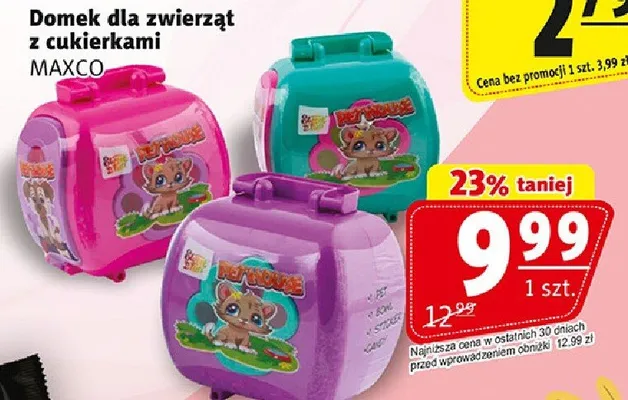 Domek dla zwierząt z cukierkami promocja w Prim Market
