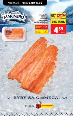 Filet z pstrąga tęczowego łososiowego Marinero promocja w Biedronka