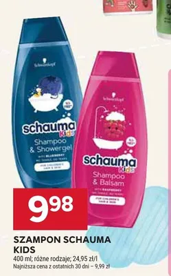 Szampon i balsam dla dzieci Schauma Kids promocja w Stokrotka