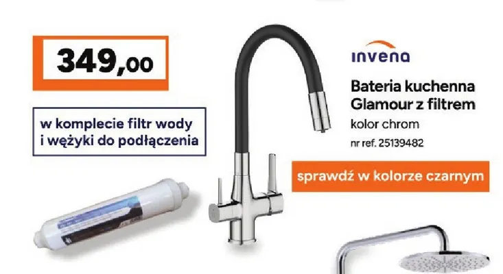 Bateria kuchenna Invena Glamour z filtrem promocja w Bricoman