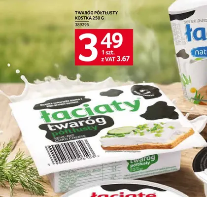 Twaróg półtłusty kostka Łaciaty promocja w Selgros