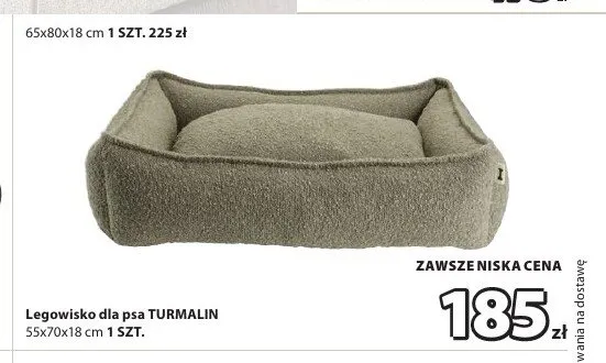 Legowisko dla psa Jysk TURMALIN 55x70x18 cm promocja w Jysk