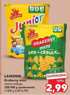 Krakersy mini różne rodzaje promocja w Kaufland