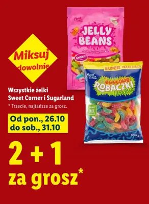Żelki owocowe robaczki kwaśne Sweet Corner promocja w Lidl