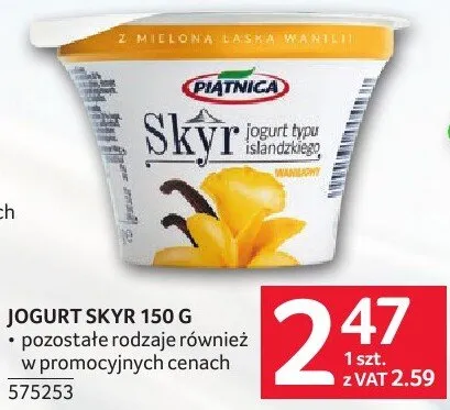 Jogurt Skyr Piątnica 575253 promocja w Selgros