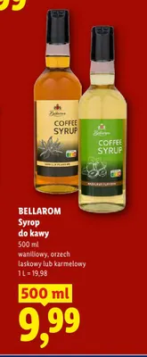Syrop do kawy waniliowy Bellarom promocja w Lidl