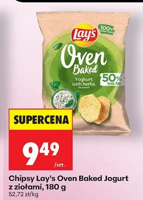 Chipsy Oven Baked Jogurt z ziołami promocja w Biedronka