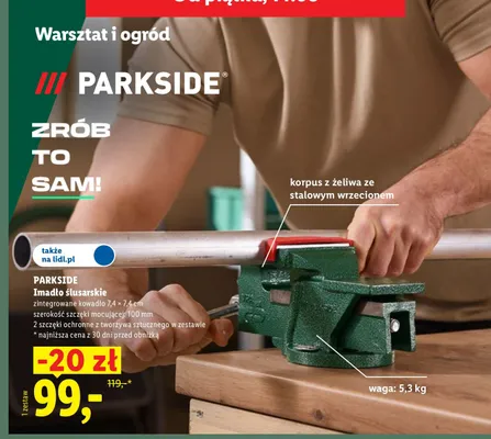 Imadło ślusarskie Parkside promocja w Lidl