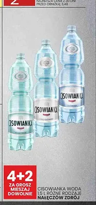 Woda mineralna niegazowana Cisowianka promocja w Wafelek