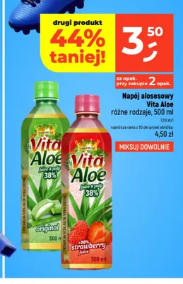 Napój aloesowy Vita Aloe strawberry promocja w Dealz