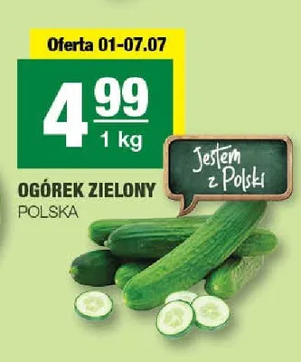 Ogórek zielony promocja w SPAR