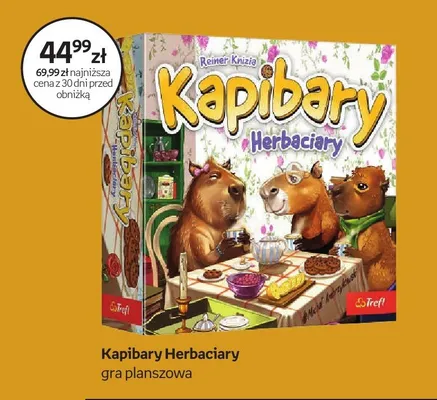 Gra planszowa Kapibary Herbaciary Trefl promocja w Dzień Dziecka