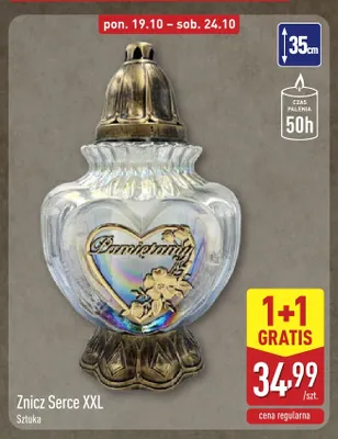 Znicz Serce Xxl promocja w Aldi