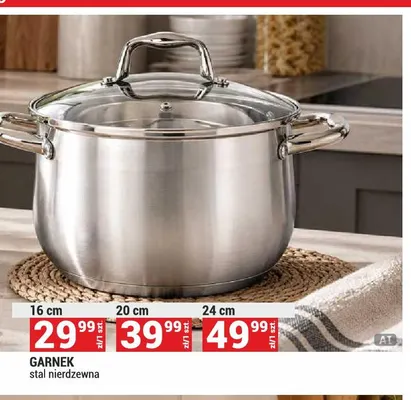 Garnek stal nierdzewna 16 cm promocja w Merkury Market