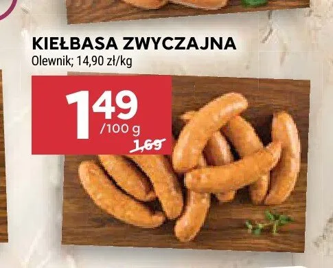 Kiełbasa zwyczajna Olewnik promocja w Stokrotka