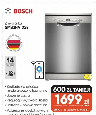 Zmywarka Bosch SMS2HVI02E promocja w Max Elektro